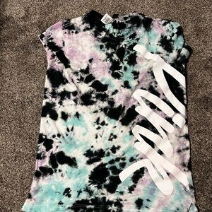 PINK Victoria's Secret Pastel Tie-Dye Muscle Tee